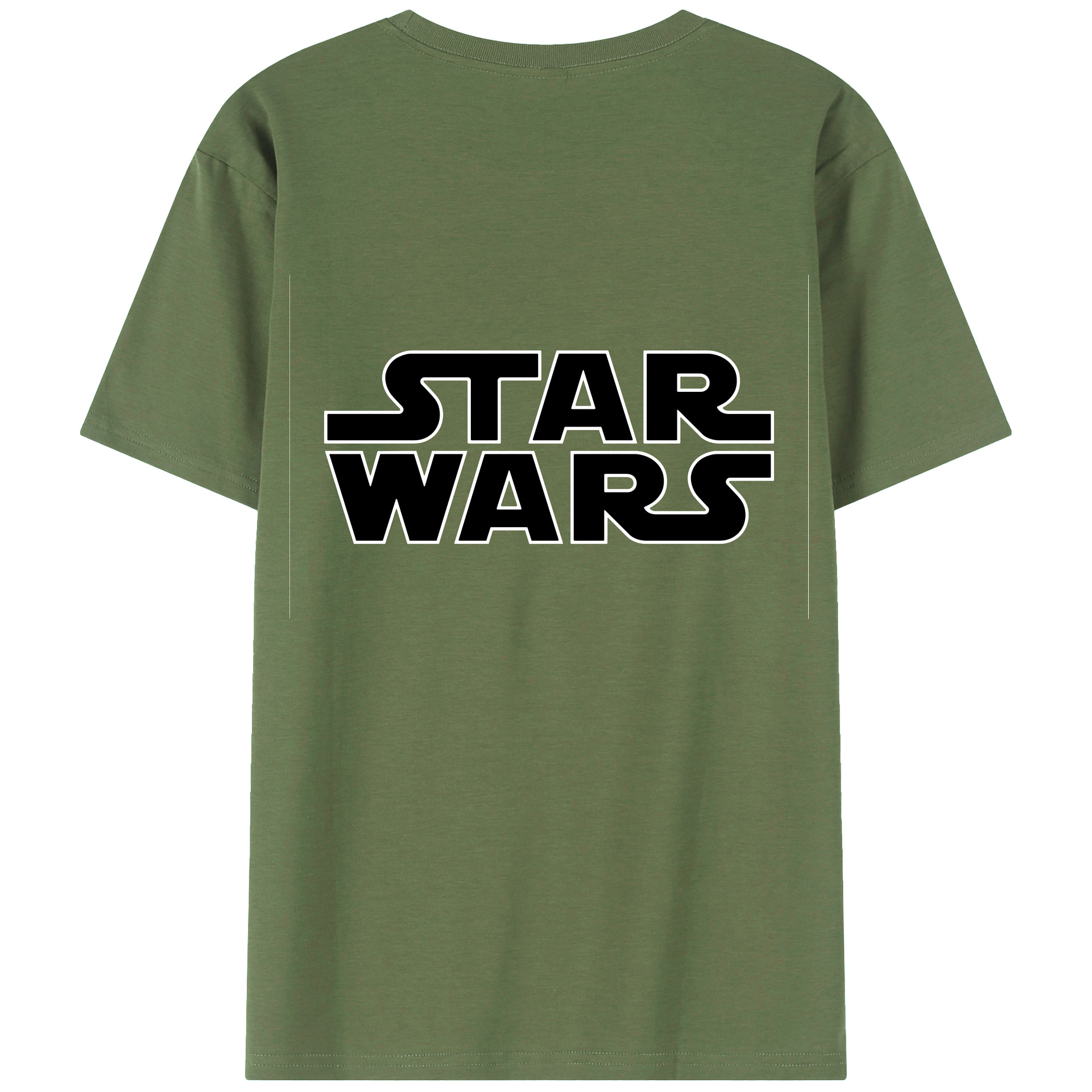 （画像用） スター・ウォーズ Star Wars 綿100％ メンズ半袖Tシャツ（バックプリント） 通気性
